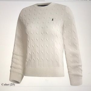 Ralph Lauren cable crew sweater